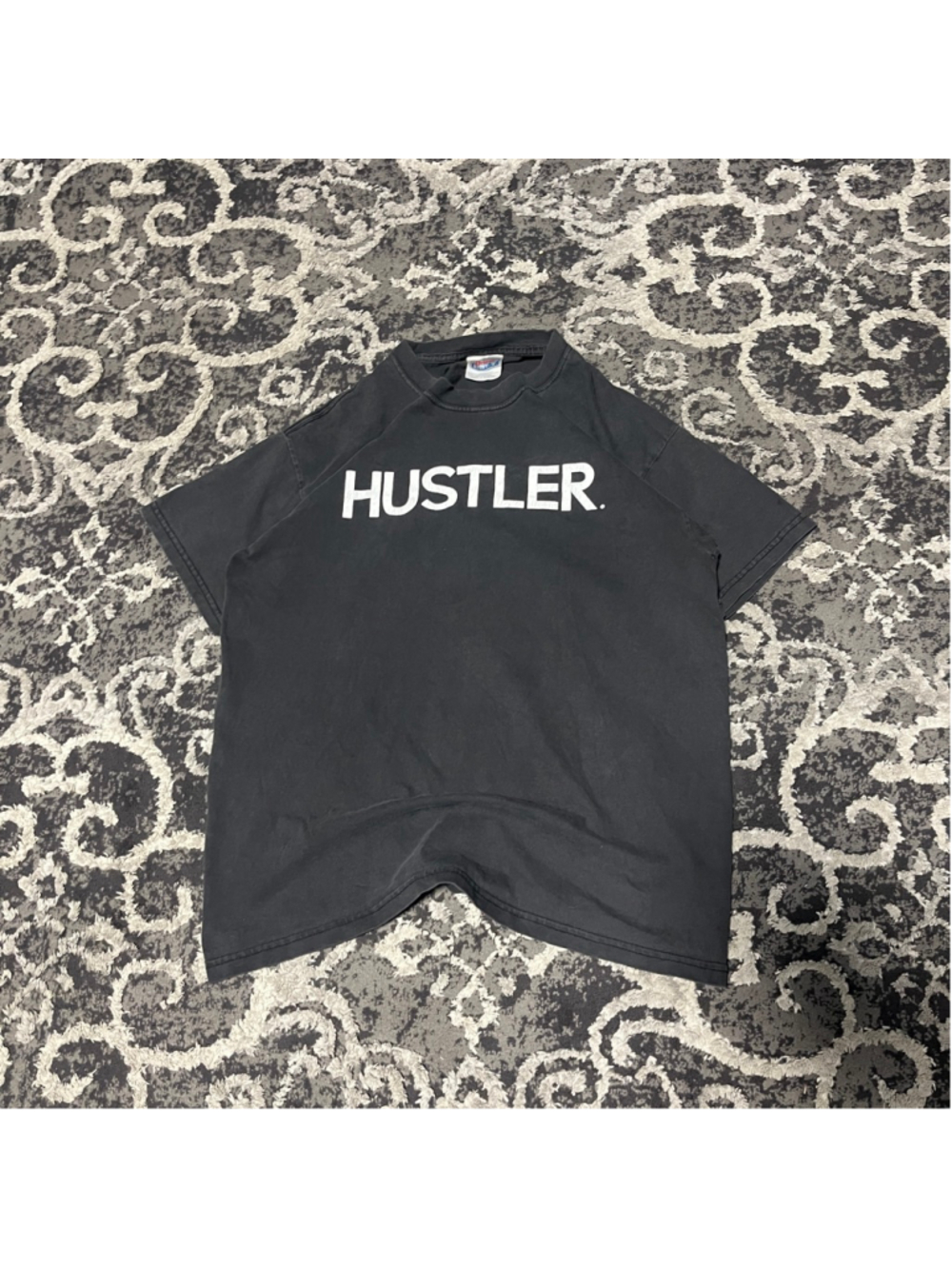 Men's Hanes Black Hustler Short Sleeve Tee M